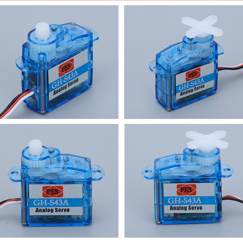 High precision 4.3g plastic tooth simulation steering gear intelligent furniture accessories fixed wing small motor remote control model wholesale