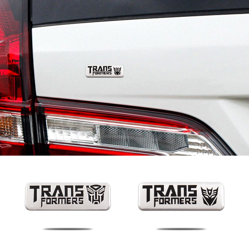 Car Personality 3D Pure Metal Transformers Decoration Decepticons Crazy Autobots Car Label Aluminum Alloy Label