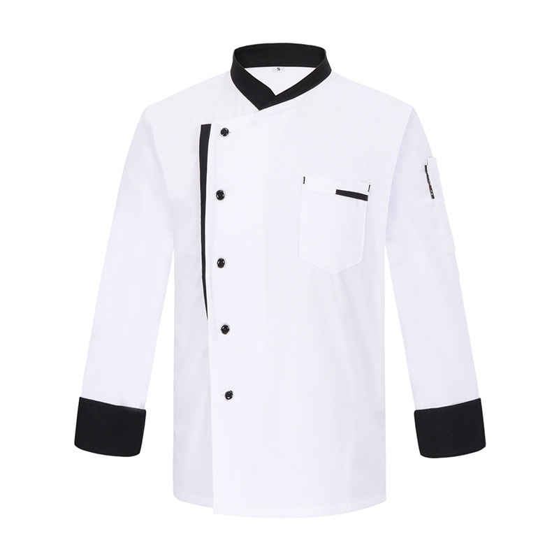 Chef's Work Clothes Men's Kitchen Restaurant Women's Baking Cake Catering Hotel Kitchen's Work Clothes Long Sleeve for Autumn and Winter