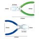 Nylon flat nose pliers Mini jewelry pliers blue pliers diagonal pliers plastic nozzle Mini jewelry DIY handmade pliers