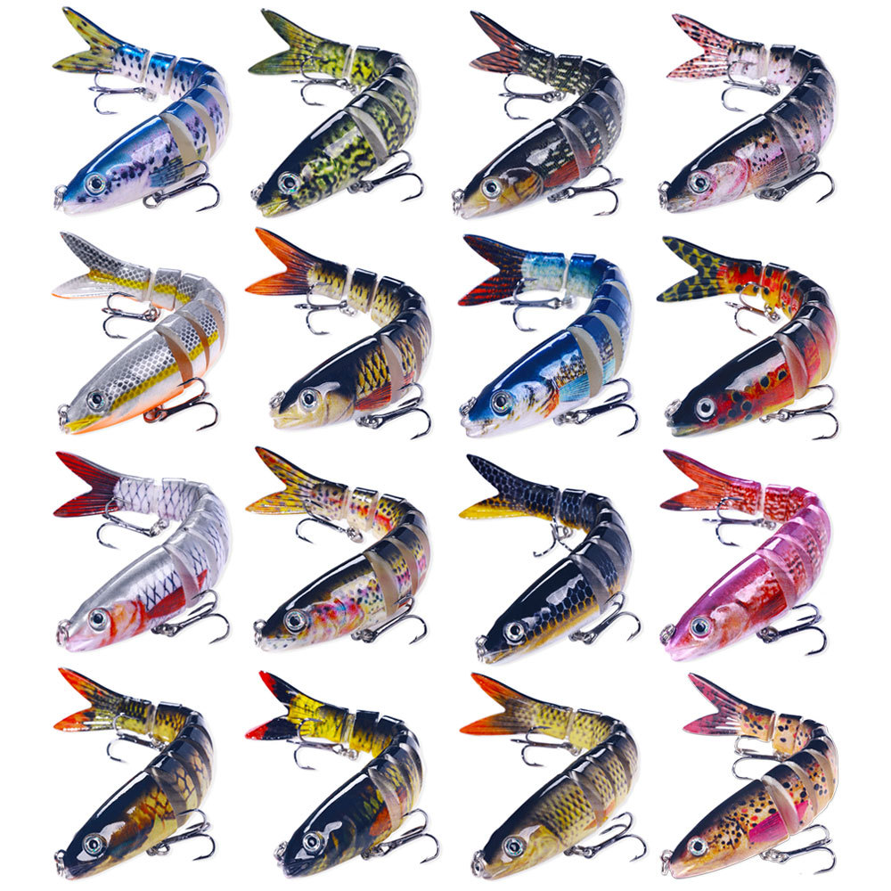 New Luya Bait Multi-section Fish 16 Color 13cm 18g Bionic Multi-section Bait Hard Bait Foreign Trade Luya Fishing Fake Bait