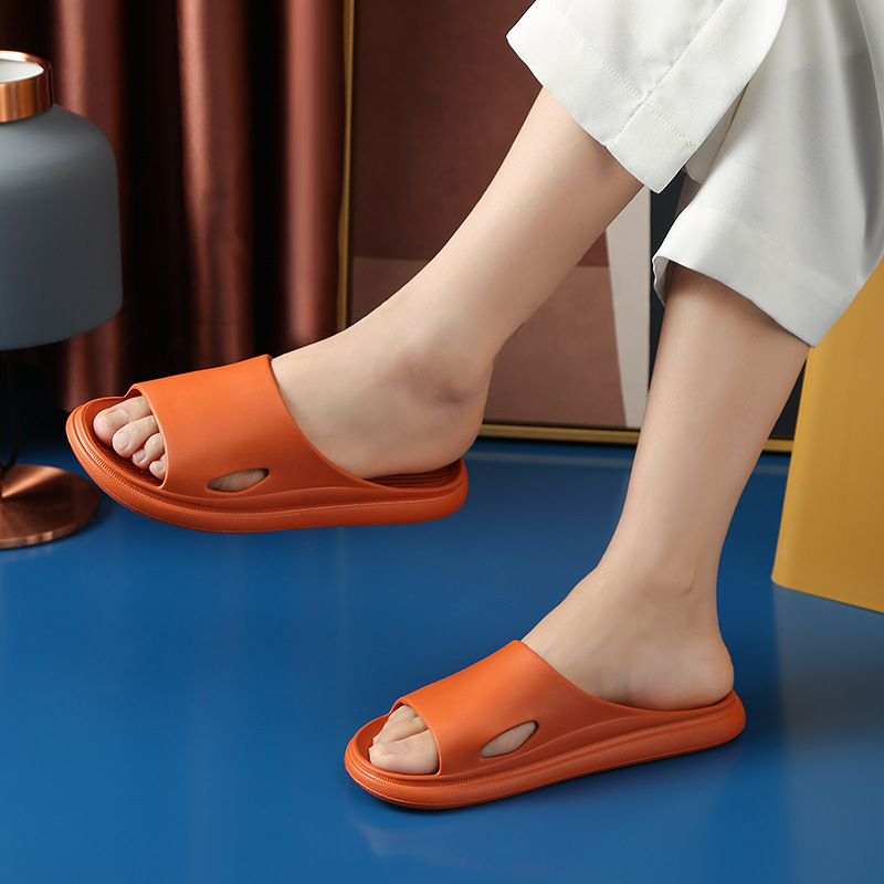 Slippers Home Summer Home Non-slip Wear-resistant Shallow Mouth Thin Comfortable Classic Bathroom Bath Couple Slippers Wholesale