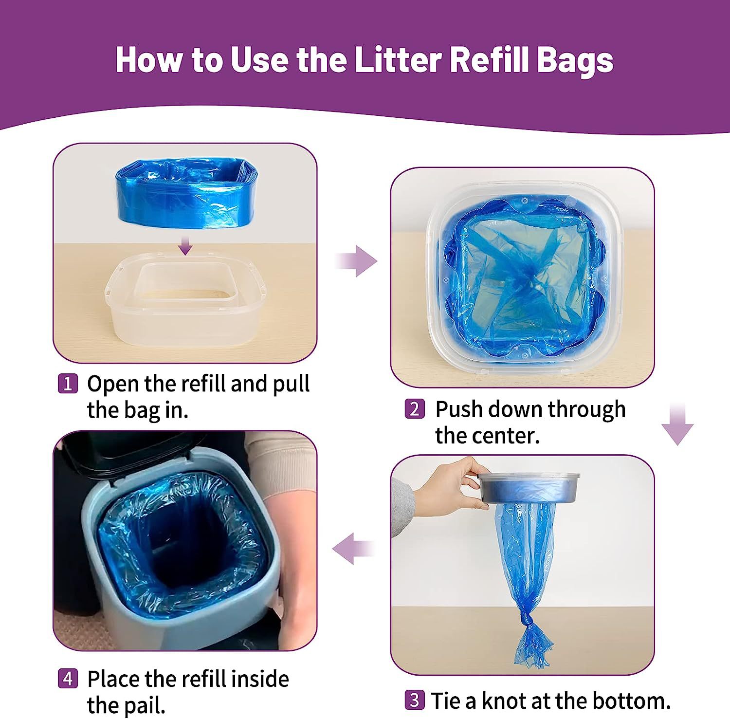 Source Factory Diaper Barrel Garbage Bag Baby Diaper Storage Replacement Bag Diaper Barrel Filling Compatible Genie