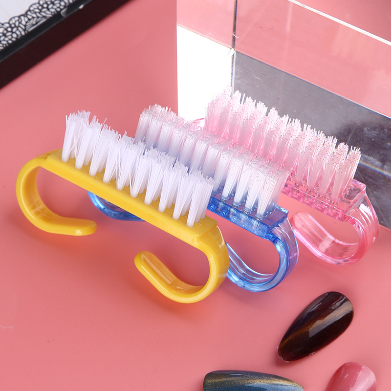 Nail art tools and supplies brush nail cleaning powder dust brush horn brush horn brush dust cleaning nail small brush