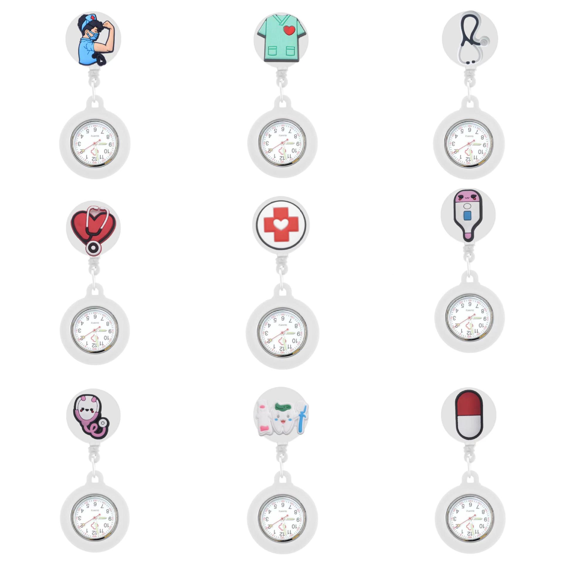 New adjustable nurse chest watch medical watch female student exam pocket watch luminous cute girl hanging watch