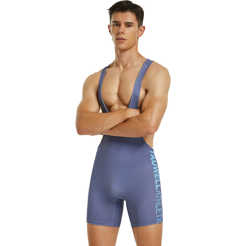 Cross-border TAUWELL special sports vest for men's one-piece riding suit weightlifting fitness yoga suit 9705