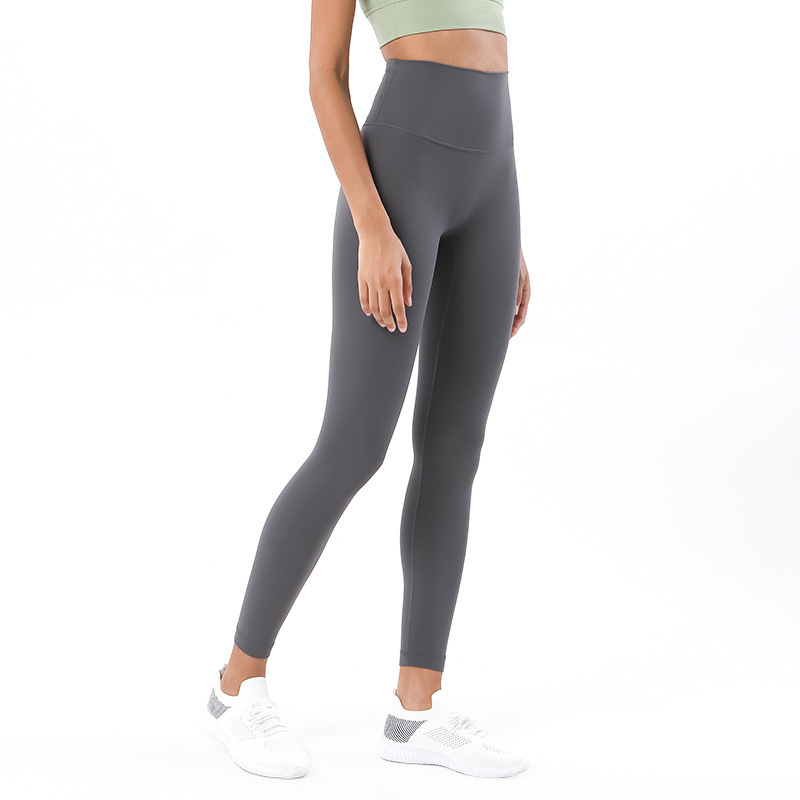 Yoga pants women's original double-sided sanding pants outer wear sports pants tight high waist hip fitness pants wholesale leggings