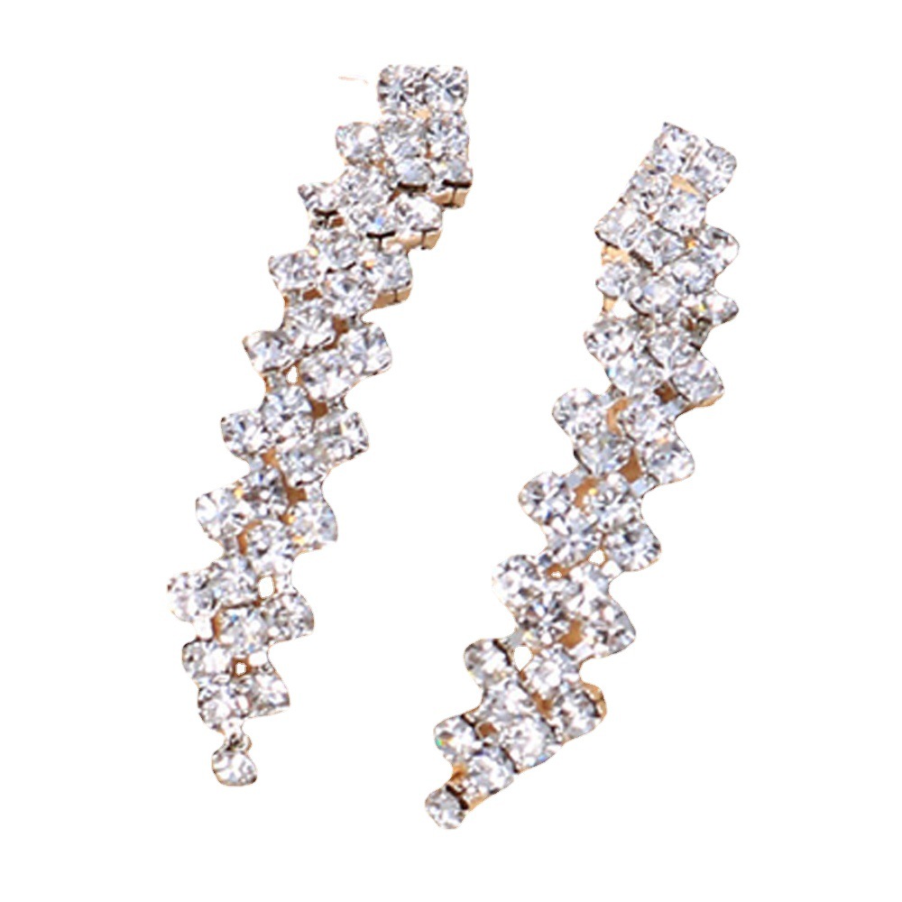 AliExpress Hot Sale Rhinestone Necklace Fashion Simple Diamond Necklace Set Ethnic Style Women's Neck Accessories