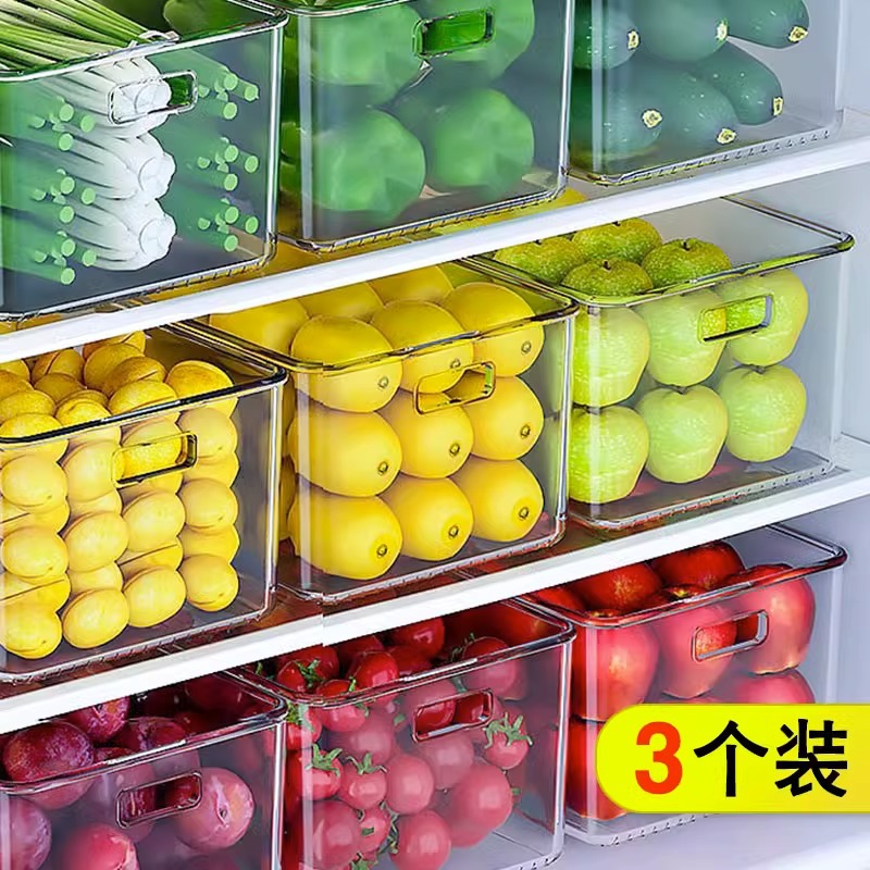 Refrigerator Storage Box Food Grade Drawer Type Fresh-keeping Box Special Food Vegetable and Fruit Storage Box