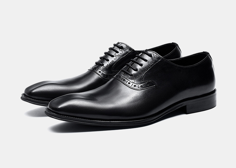 37-46 Handgefertigte Lederschuhe Herren Oberschicht Rindsleder Business Kleid Echtleder Brock Carved British Retro Hochzeitsanzug Schuhe_voghion.com