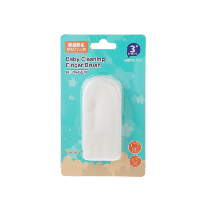 Dora Dobu Baby Teething Tongue Brush Cotton Finger Brush Oral Cleaning Brush 6-Pack 6085 