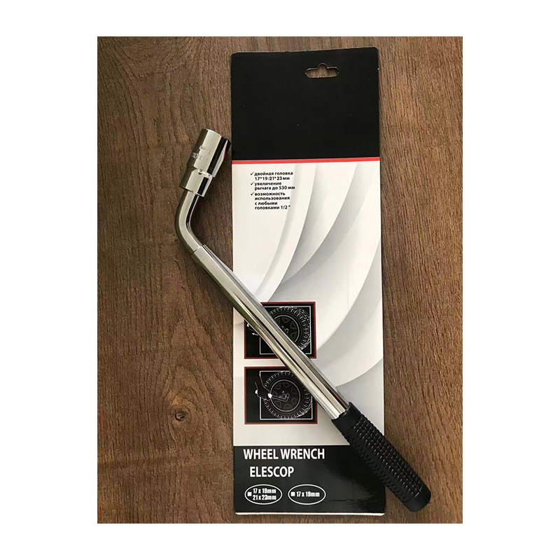 Auto tire wrench telescopic wrench L type chrome vanadium steel socket wrench socket wrench auto repair telescopic wrench