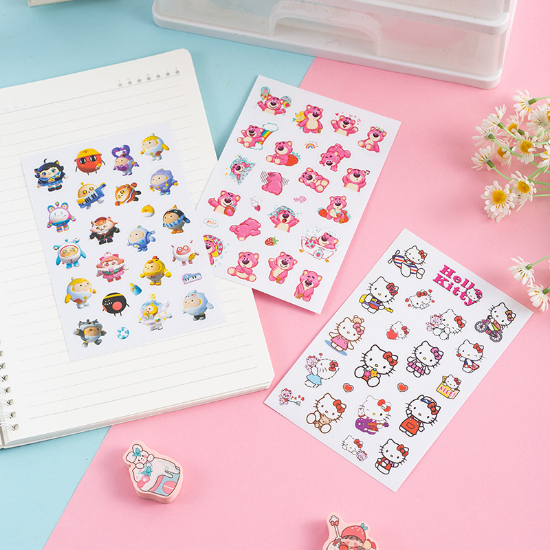 Sanrio Sticker Cartoon Sticker Parchia Dog Egg Boy Cute Sticker Daily Necesties Decorative Waterproof Sticker Wholesale