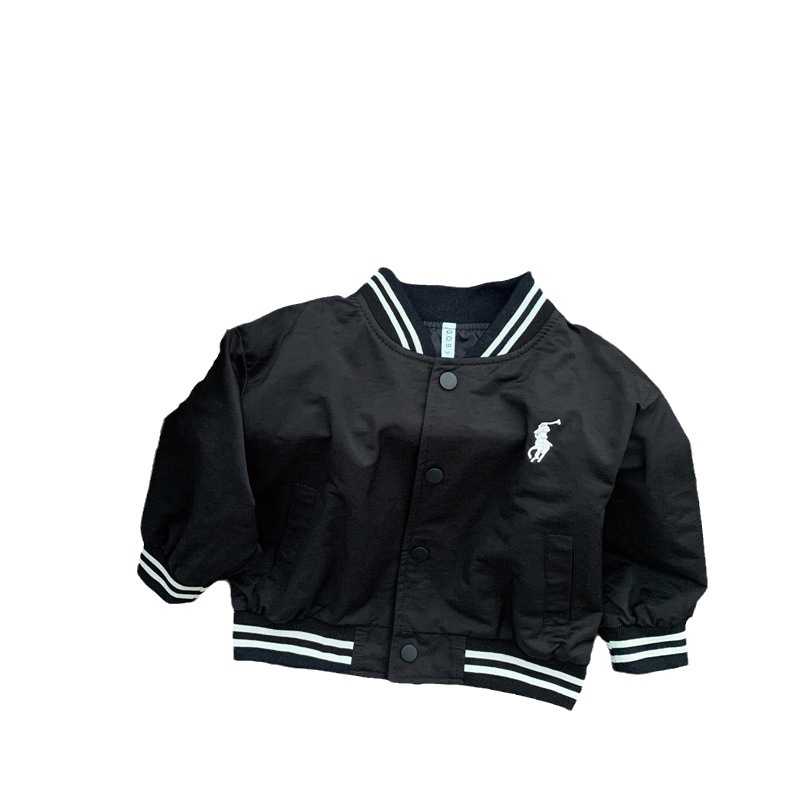 Children's Clothing Spring and Autumn baseball uniform boys' coat 2024 New girls' flying jacket children's clothes baby windbreaker