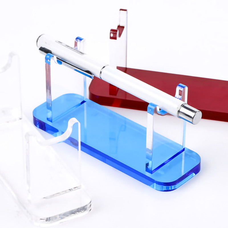 High-end pen display rack acrylic transparent single pen holder pen holder sword display rack brush holder pen holder pen holder