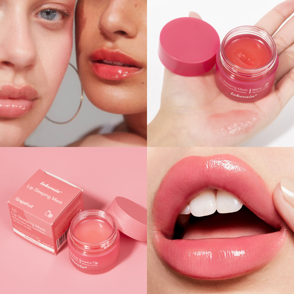 Lakerain sleep lip mask moisturizing Moisturizing Light lip lines night sleep anti-cracking lip mask Lip Cream
