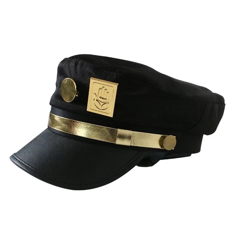 JOJO's Wonderful Adventure Hat Anime Peripheral Chengtaro Metal Badge cos Men and Women Navy Hat Sailor Hat