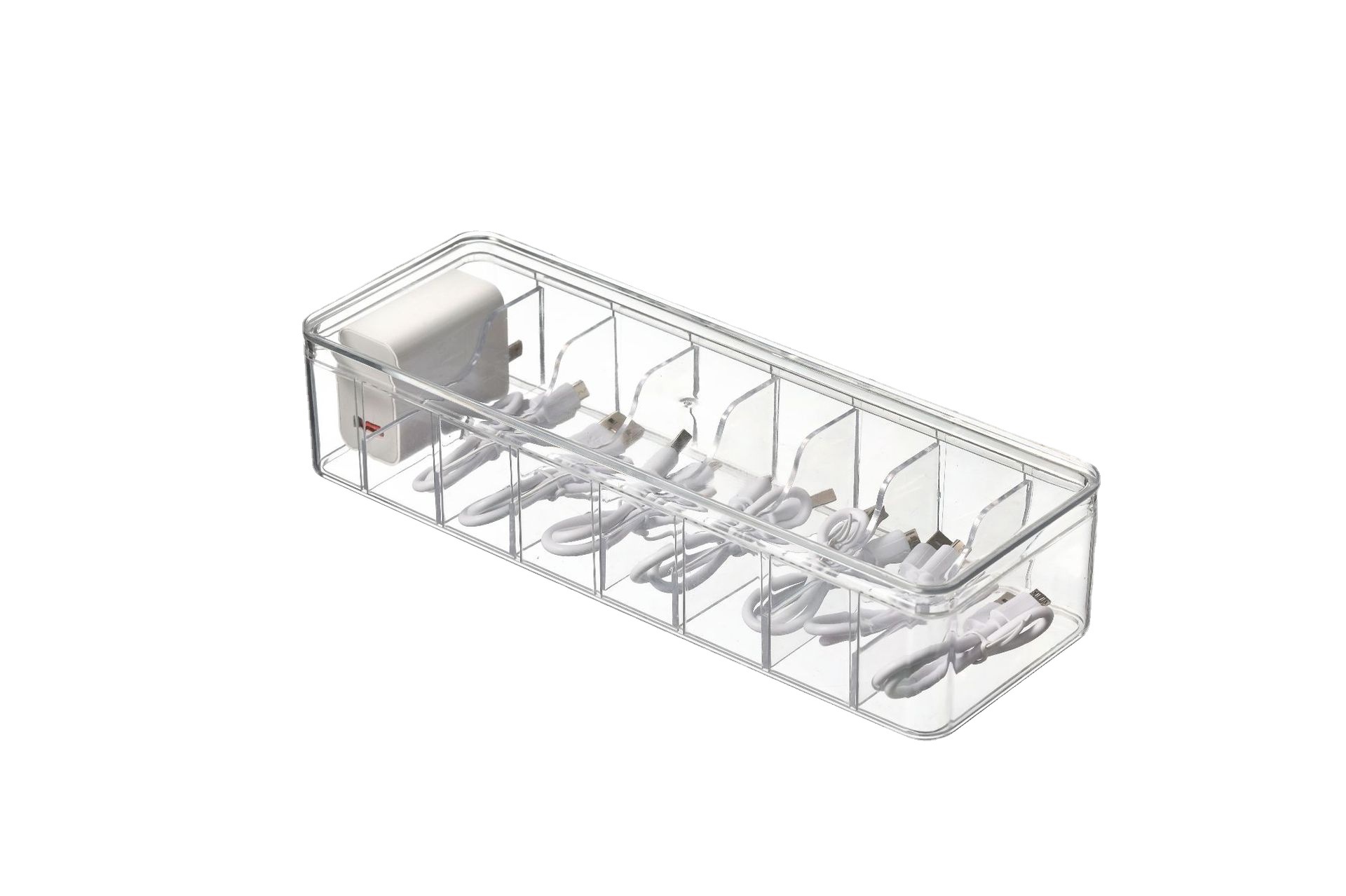Desktop data cable storage box dustproof storage cable box hub finishing box mobile phone charging cable power line buckle