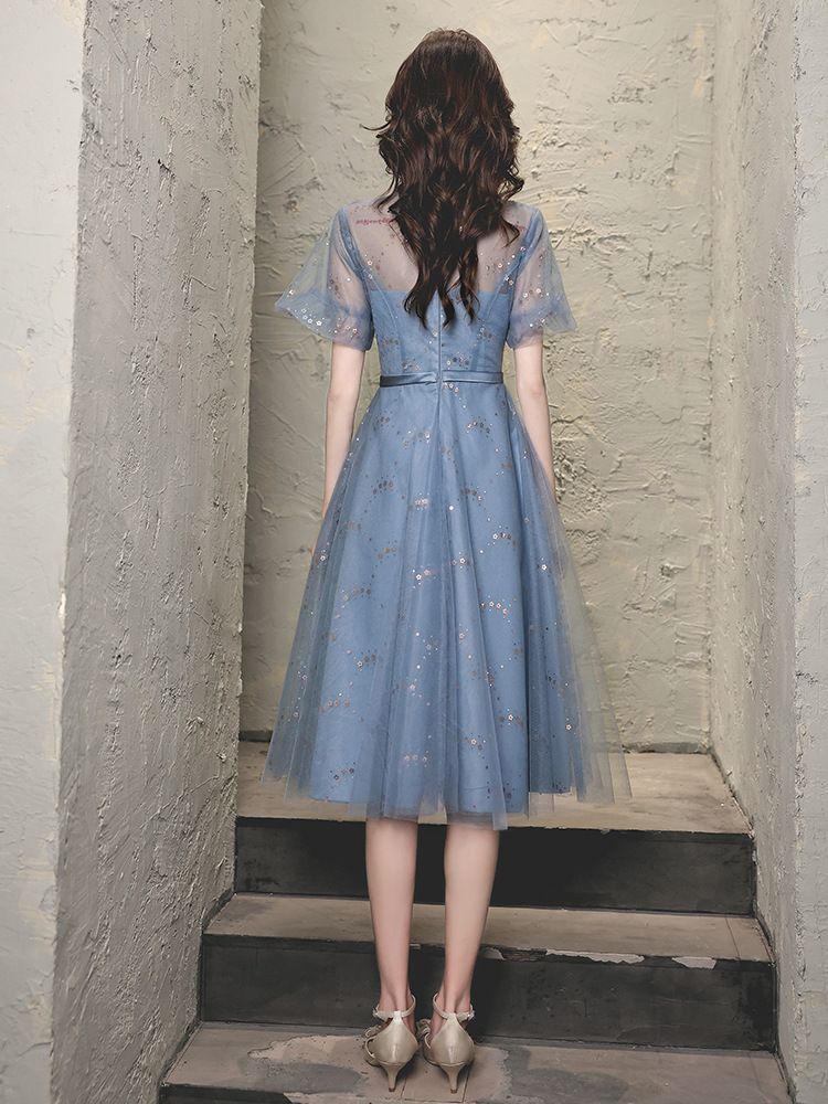 Dress dress Small Evening Dress 2024 New Spring Banquet Elegant Slimming Celebrity Usually Wear Small Dress
