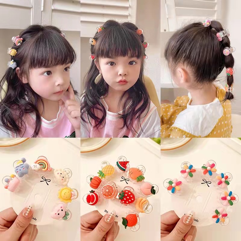 Baby Super Cute Clip Headwear Children's Fruit Small Grab Clip Cute Girl's Broken Hairpin Summer Bangs Hairpin Hair Accessories
