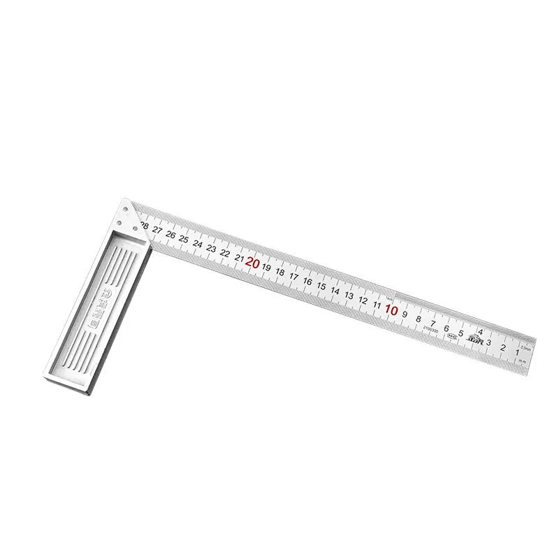 Stainless Steel Wide Seat Measuring Straight Angle Ruler Woodworking Precision Ruler Thickened Angle Ruler High Precision Turning Ruler Wholesale