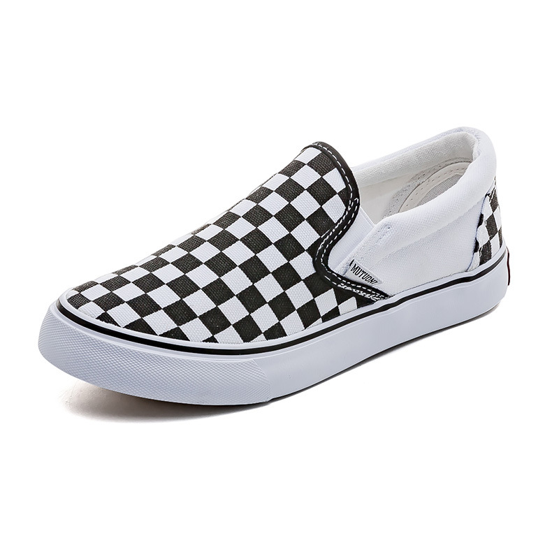 Women's Korean-style low-top canvas shoes 2024 spring versatile casual shoes slip-on slip-on shoes student cloth shoes