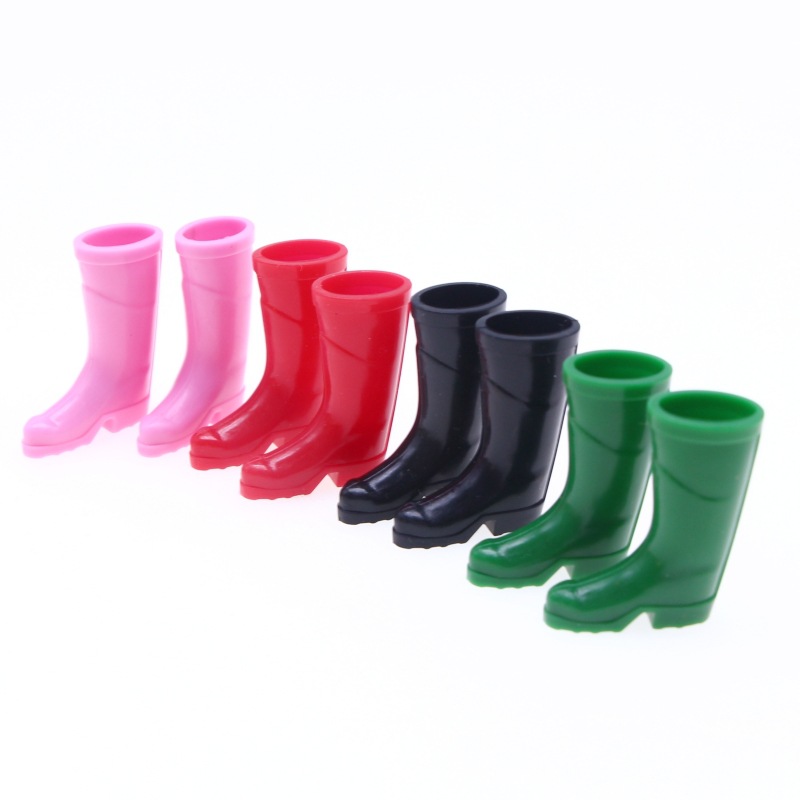 Doll House mini rain boots BJD simulation rain boots OB11 miniature scene gardening silicone shoes straight Christmas Shoes