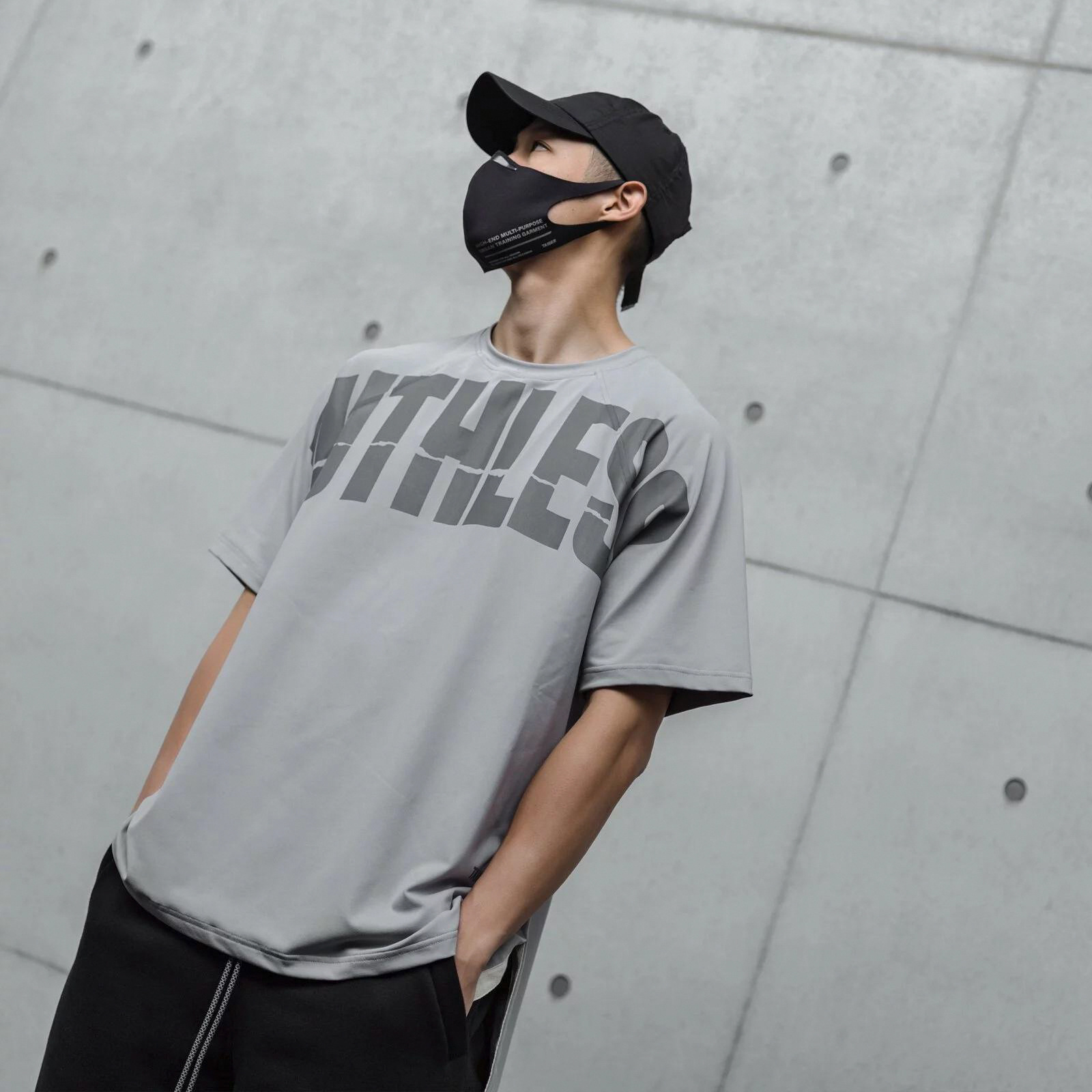 Muscle Brothers Fitness Body T-shirt Loose Version Fashionable Trendy Cotton Moisture Absorption Sweat-wicking Short-sleeved Sports Leisure