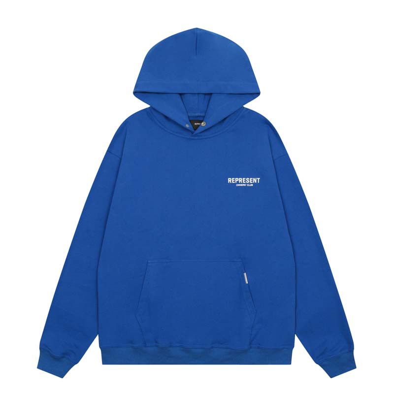 Cross-border representative simple letter logo print American style high street hooded INS pullover sweater hoodie