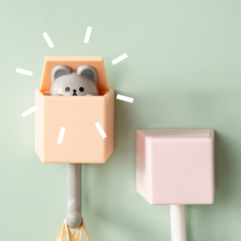Cartoon Cute Hook Hook Artifact Super Strong Sticky Hook Punch-Free Coat Hook Wall Hook Key Hook