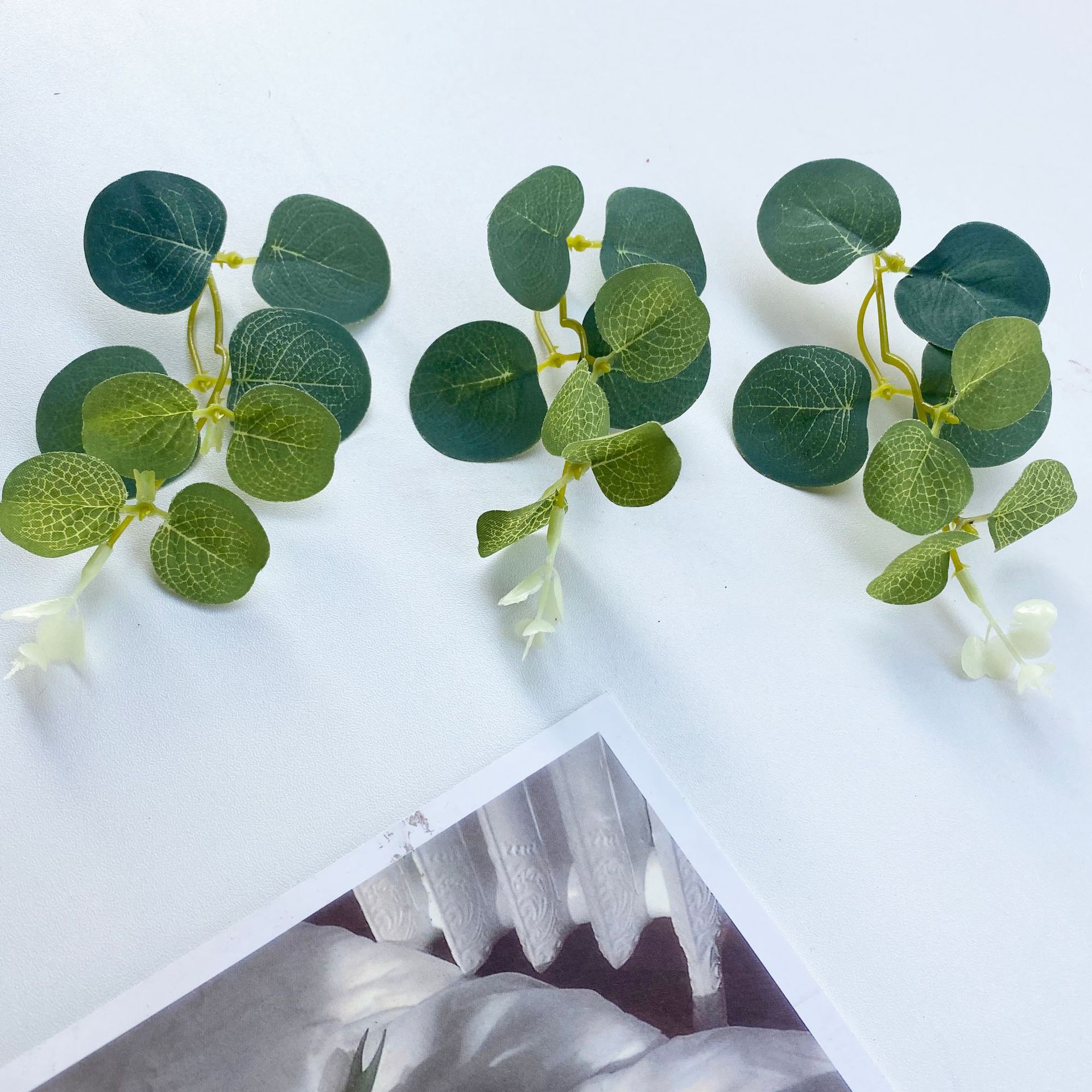 Simulation eucalyptus money leaf rattan accessories copper money grass simulation money leaf money top factory direct sales