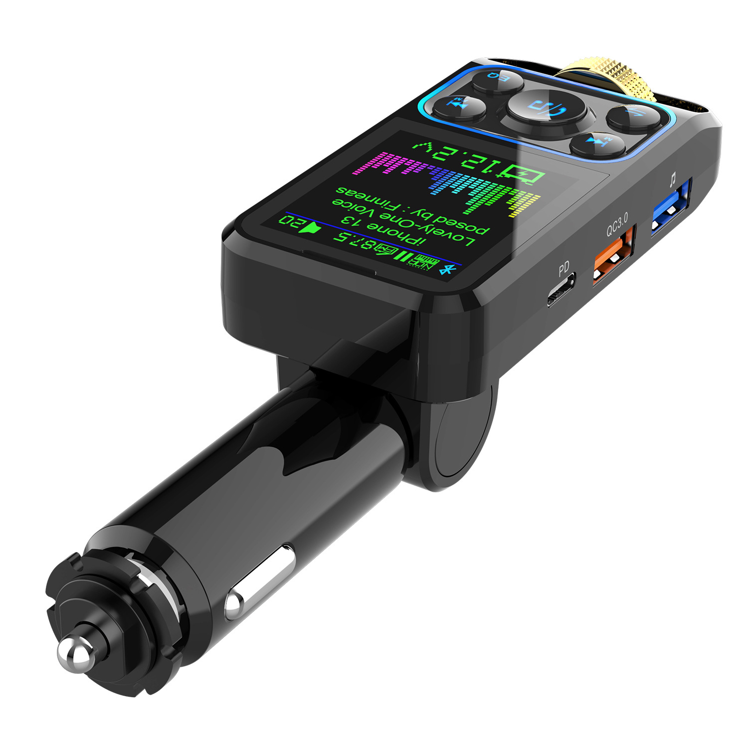Car Bluetooth MP3 Player Hands-free Lossless Sound Quality HD Frequency Display Car MP3 Charger Super Fast Charge