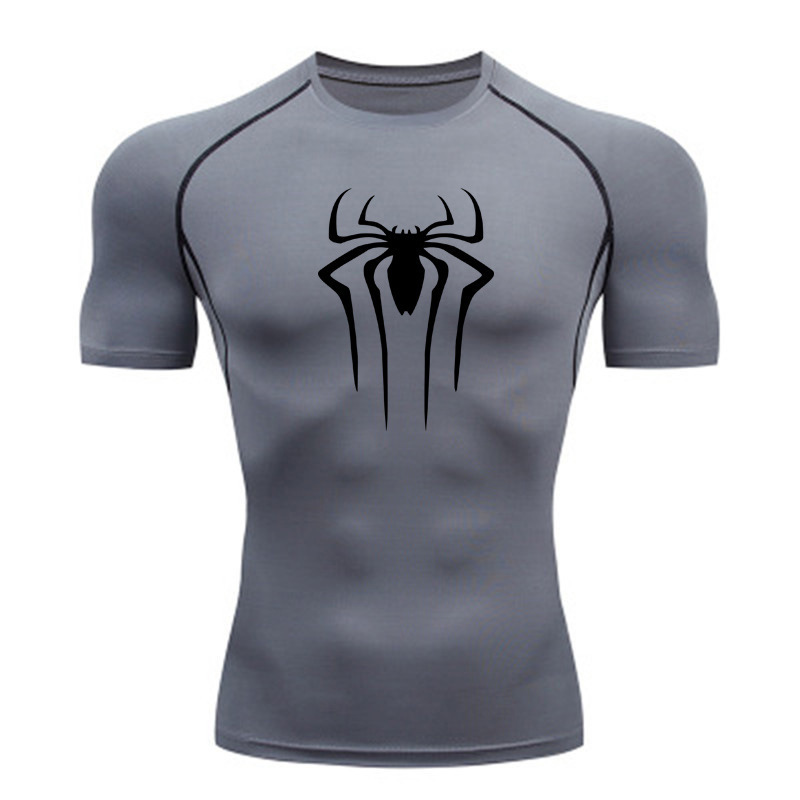 半袖速乾衣運動tシャツランニングボトムスジム訓練服男性通気性排汗弾性レオタード|undefined