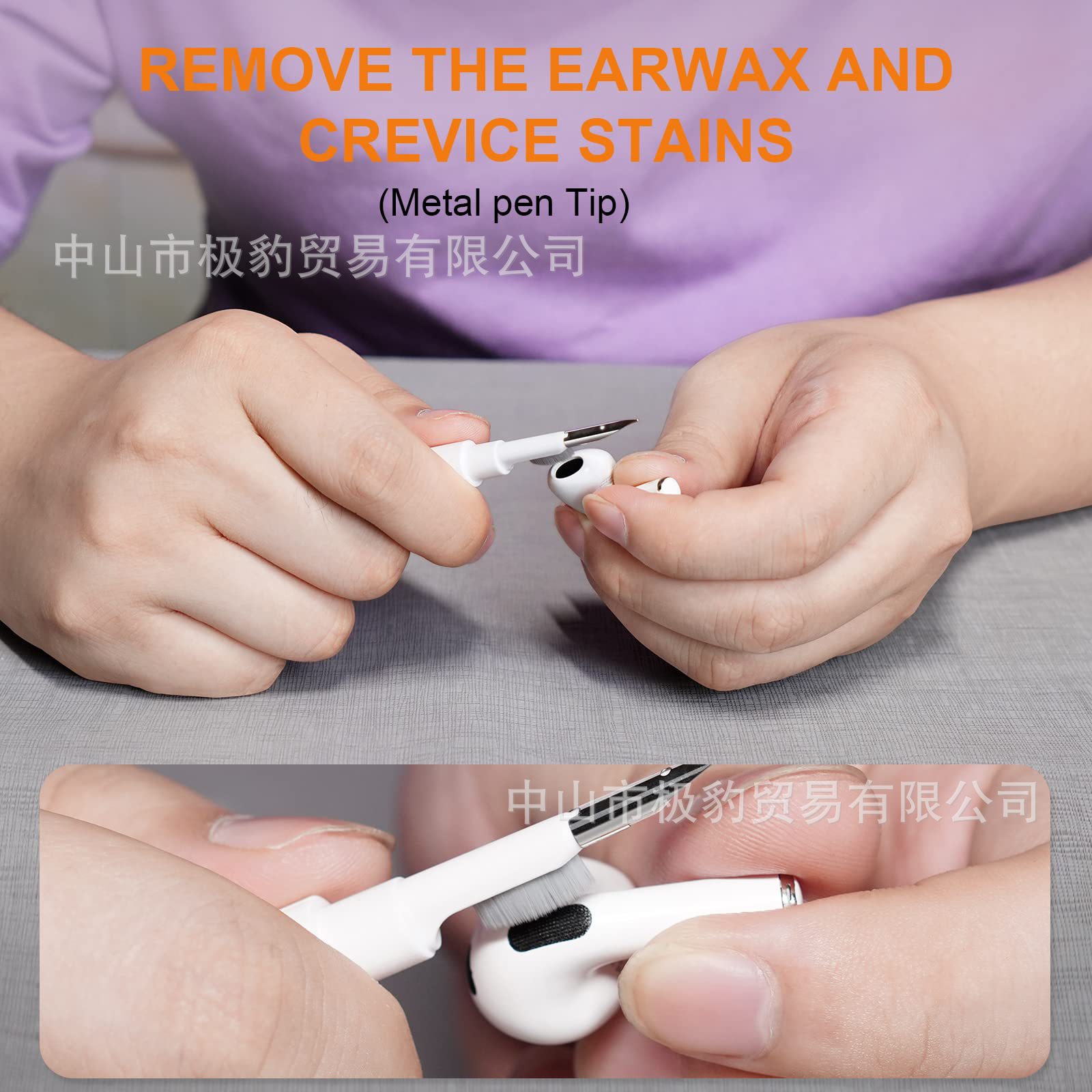Applicable for Apple headset protective cover Airpods2 Generation 1 generation silicone protective cover with earphone cleaning pen suit
