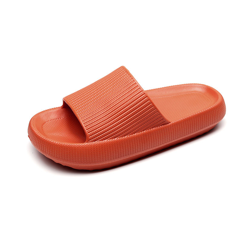 Stomping excrement feeling new thick-soled slippers women's summer indoor home bathroom bath couple's sandals and slippers men's height