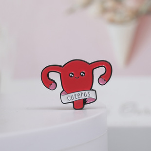 2021 new creative personalized drop oil brooch Niu Niu zinc alloy clothing accessories fashion brand factory direct sales