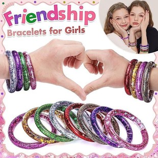 Amazon hot sale glitter Bracelet girl bracelet hose sequins diy jewelry suit gift handmade toys