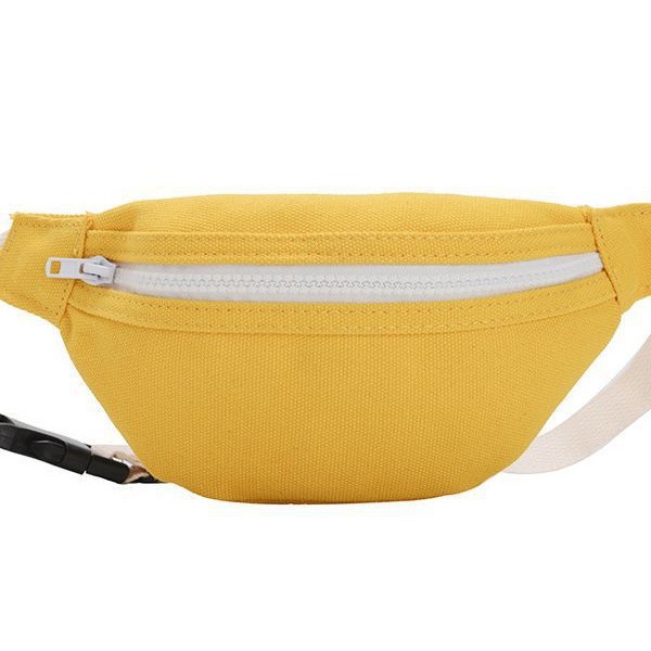 Wholesale one-shoulder baby girls' canvas mini waist bag 2023 Summer Bag simple boys' shoulder bag Korean style children's bag
