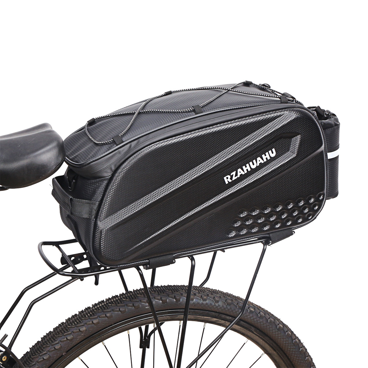 Bicycle Bag Mountain Bike Rear Shelf Bag Cycling Bag Bicycle Hard Shell Bag Long and Short Distance Packing Bag 10L