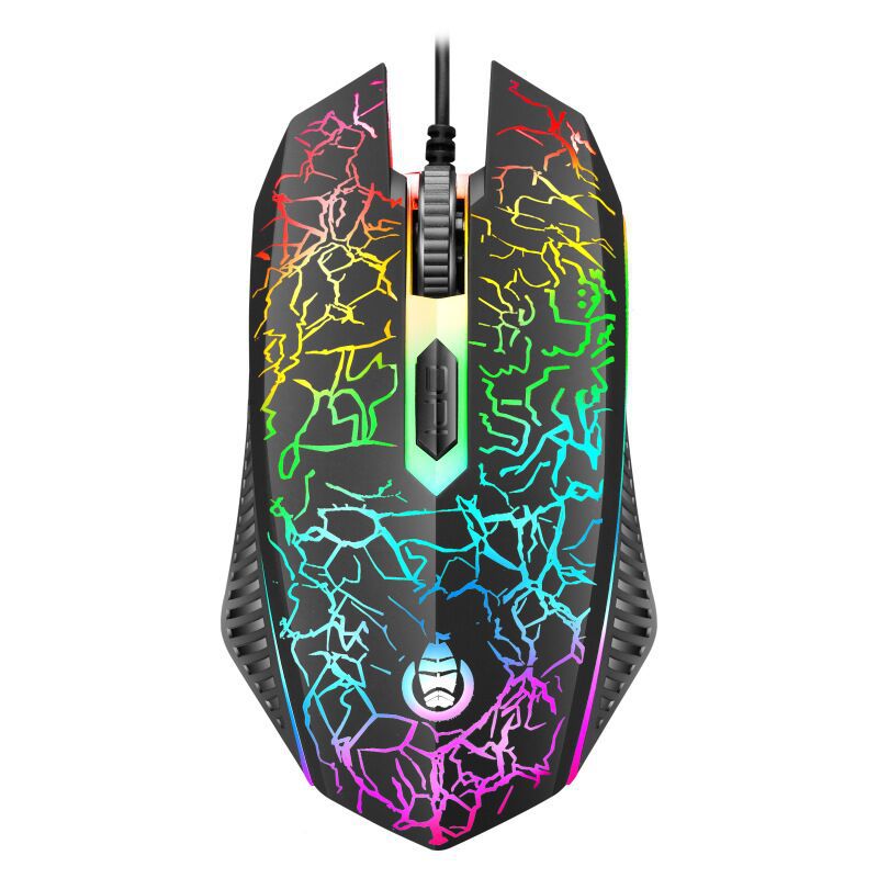 Crack luminous keyboard and mouse set wired desktop notebook e-sports game Home Office keyboard and mouse wholesale