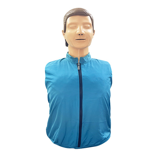 Half-body CPR first aid training simulation human medical education practice dummy cardiopulmonary resuscitation simulation human body model Medical use