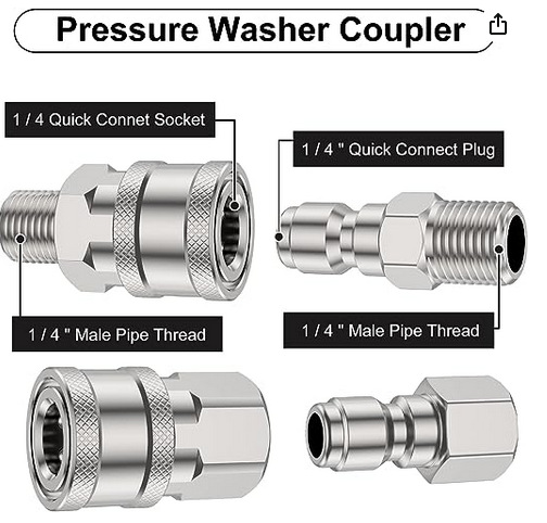 Stainless steel outer 1/4 1/4 male and female head small male head small female head