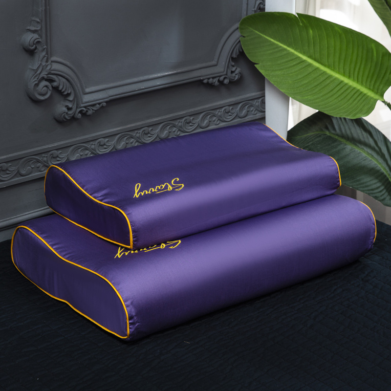 60s Long-staple Cotton Latex Pillowcase All Cotton Pillowcase Single Pillowcase Bedding Single Thai Rubber Pillowcase