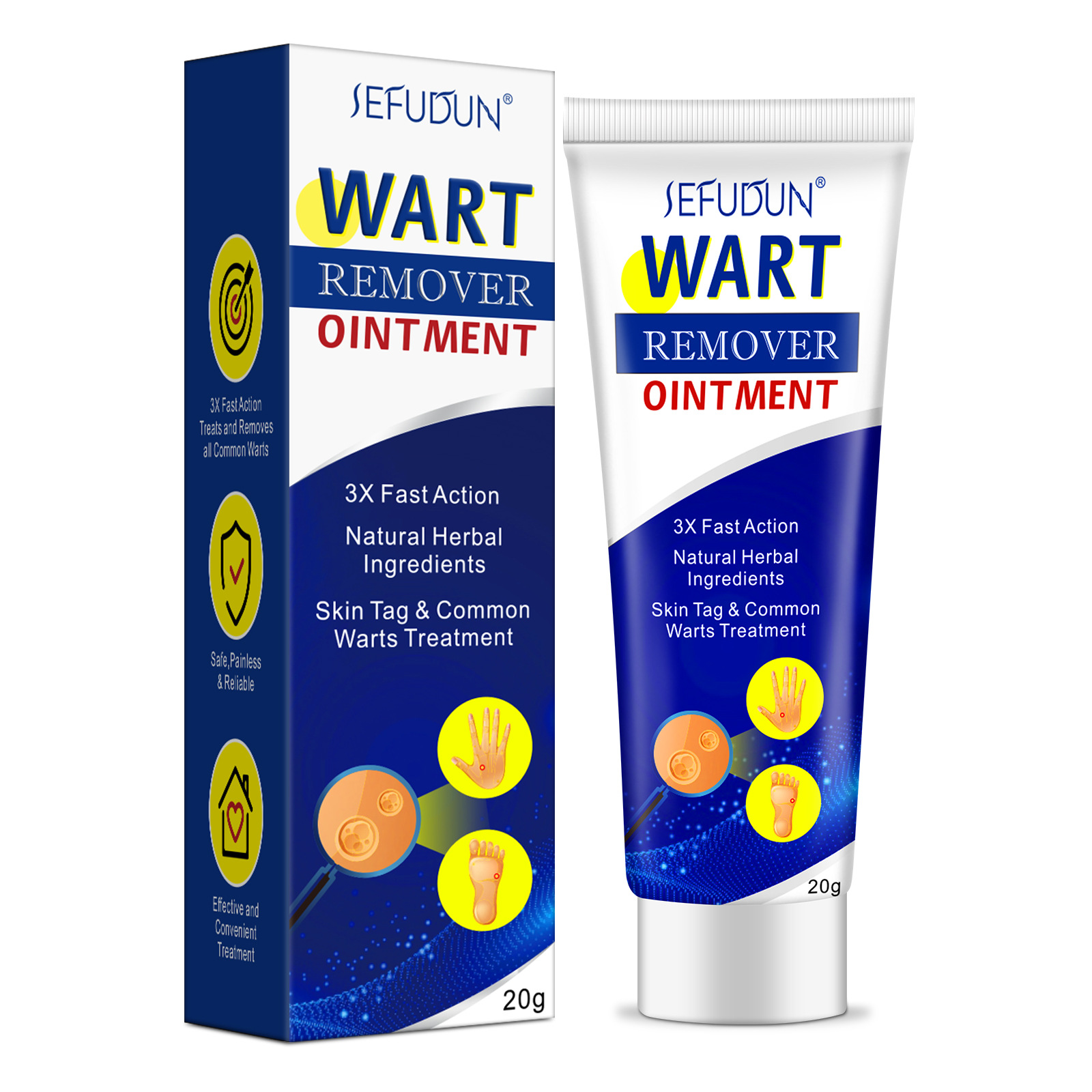 SEFUDUN wart cream wart removal cream repair and cleansing skin normal Yuke body face youcream 20g