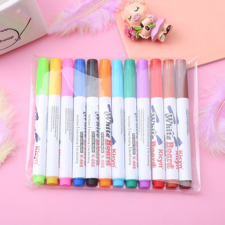 Children's Water Painting Floating Pen Color Whiteboard Pen Erasable Shake Sound Floating Pen Magic Water Floating Pen Wholesale