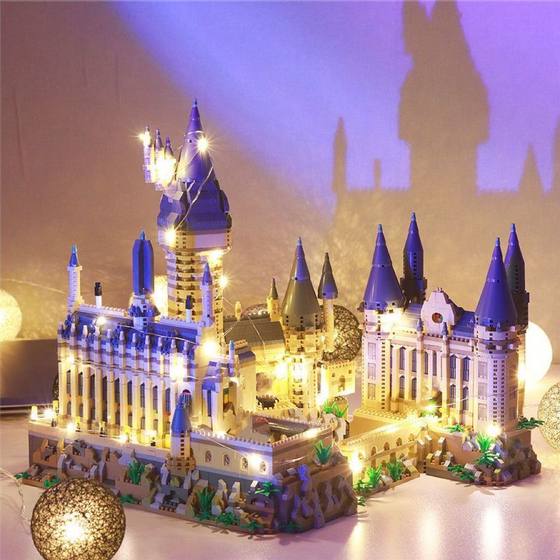 High quality compatible with Lego Harry hogworth Castle Potter magic school high difficulty assembling building blocks toys