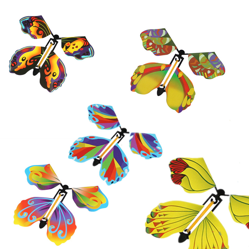 Cross-border flying butterfly Magic Butterfly new exotic bookmark toy gift Internet celebrity TikTok magic props factory