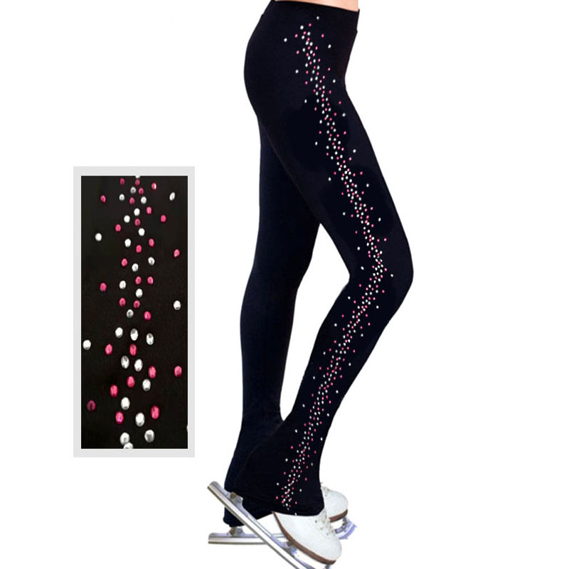 LIUHUO Figure Skating Training Pants Children's Skating Pants Women's Figure Skating Training Clothes Skating Pants Fleece-lined Waterproof
