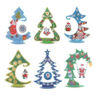 5d acrylic Diamond painting Christmas tree decoration craft pendant shaped diamond crystal diamond diy diamond embroidery ornaments