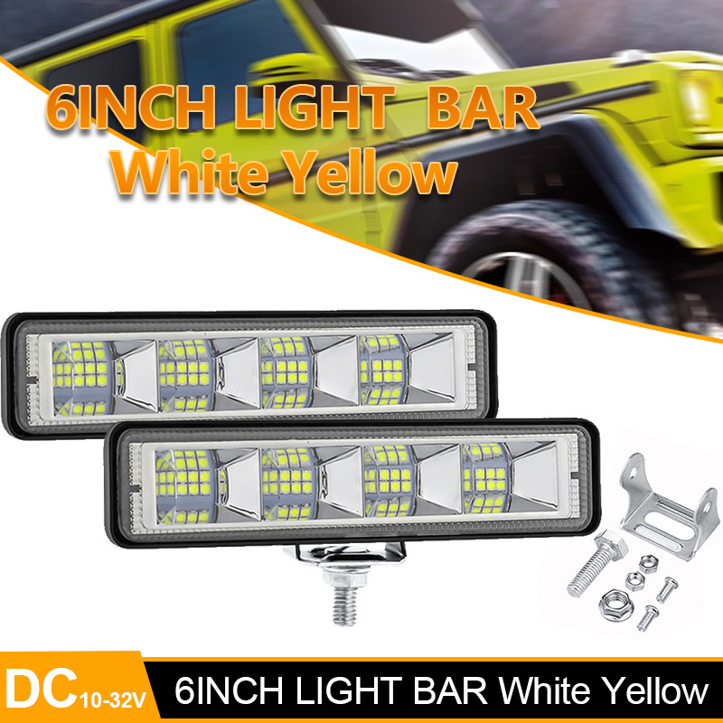 YGZ factory direct sales line-shaped 24 lights 72W LED work lights off-road motorcycle refit lights
